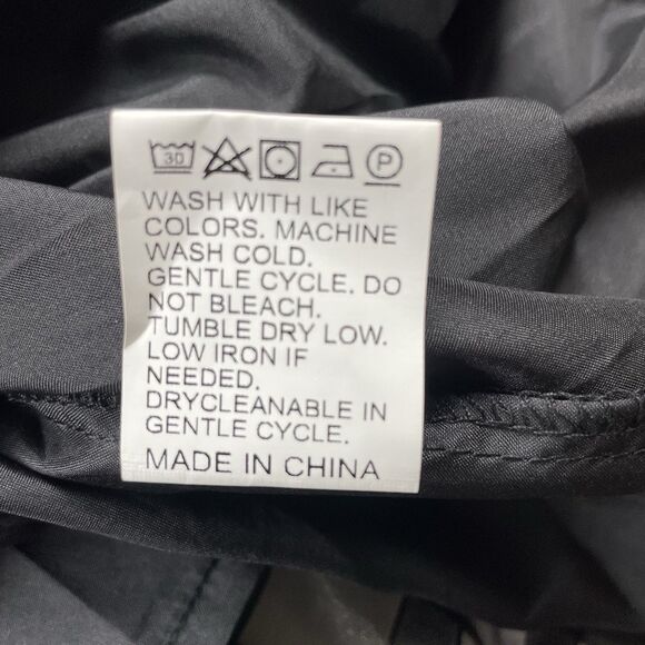 NWTPretty Garden Puff Sleeve Smocked Tiered Dress Sheer Midi Black Cottagecore-L - Picture 10 of 13